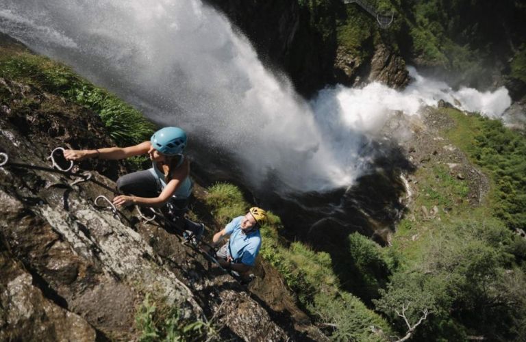 Klettersteige in Obergurgl und im Ötztal Klettersteig Stuibenfall